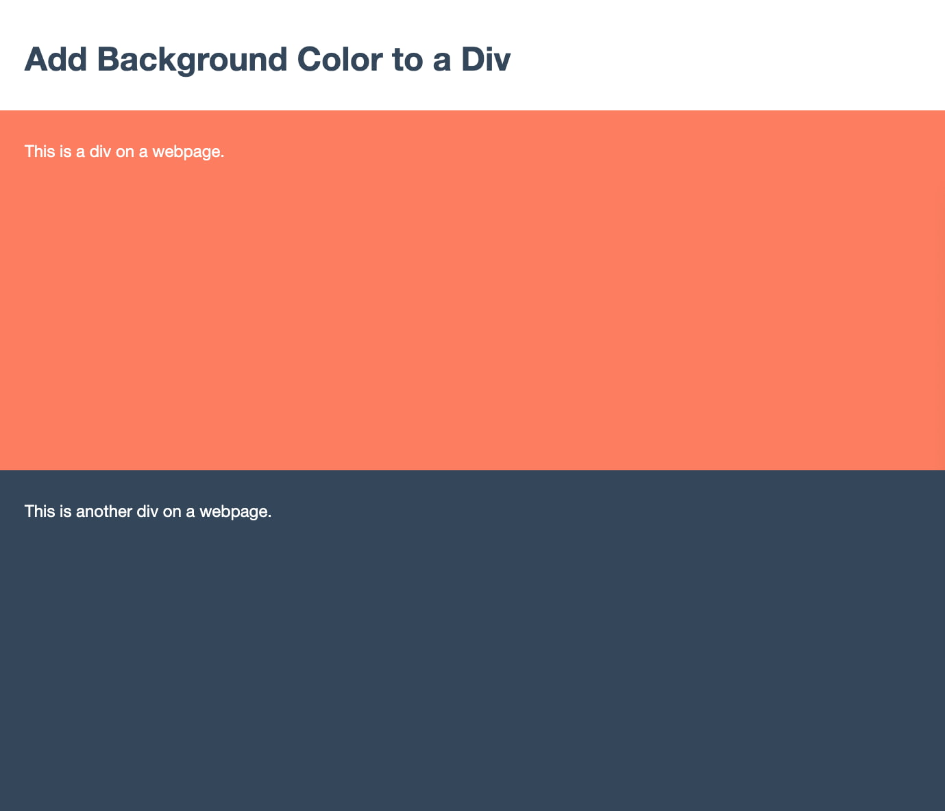 How to Add & Change Background Color in HTML