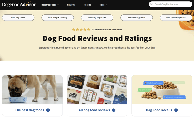 dog food advisors