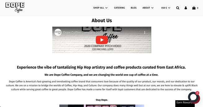 dope%20coffee.jpg?width=655&height=346&name=dope%20coffee - 10 Creative Company Profile Examples to Inspire You [Templates]