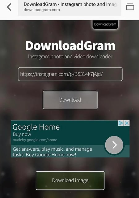 Repost on Instagram with DownloadGram