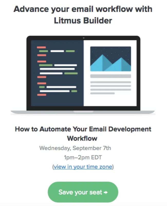 Retargeting Email Drip Campaign Example: Litmus