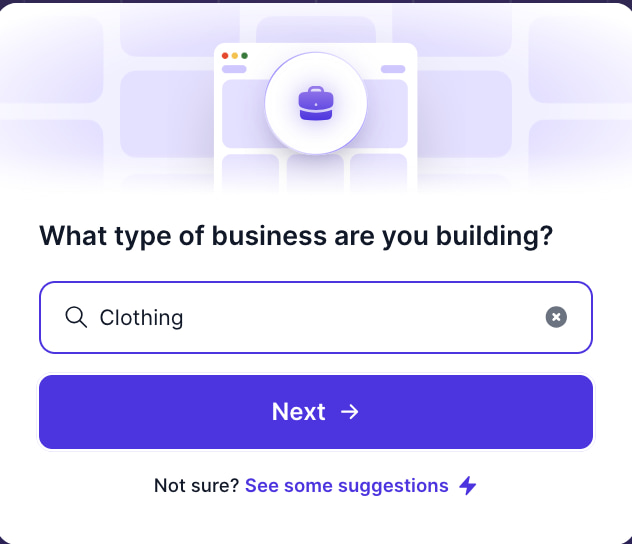 What type of business are you building? clothing