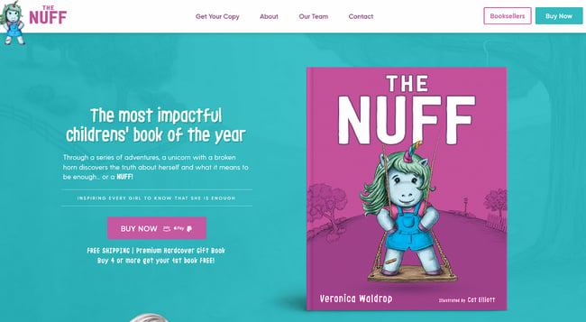 ecommerce website examples: thenuff