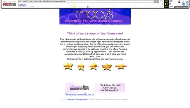 An example of an effective ecommerce website redesign: Macy's