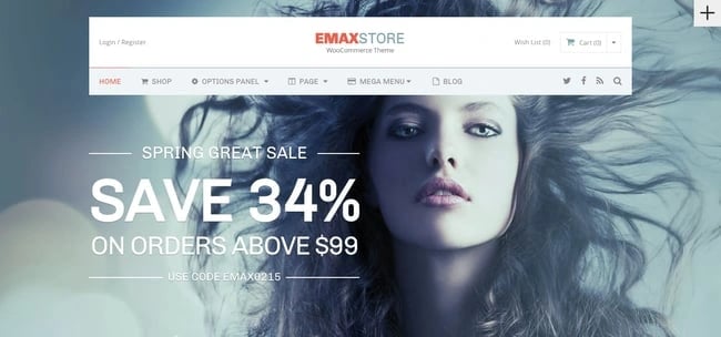 best WordPress ecomerce theme Emax Store
