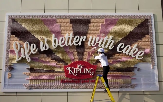 Mr. Kipling's Cake Billboard