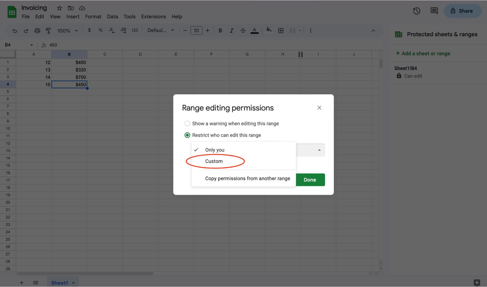 How To Lock Cells In Google Sheets