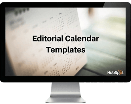 Content marketing for business template, free editorial calendar