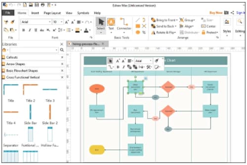 Process mapping software, Edraw