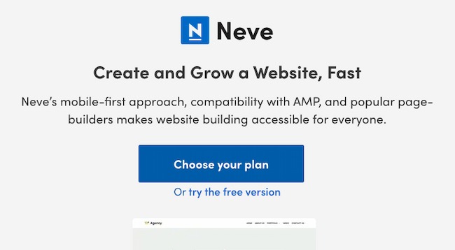 Free Education WordPress theme example: Neve