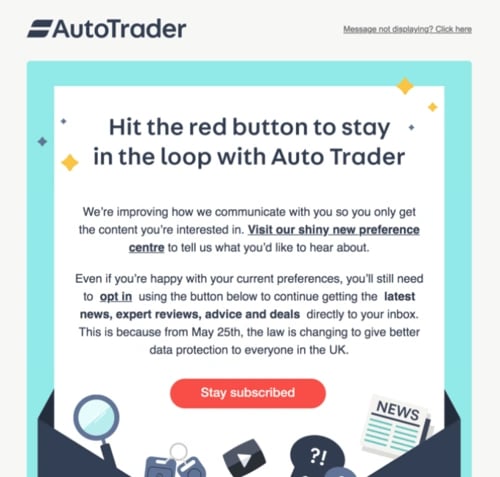 best email marketing campaign examples: autotrader