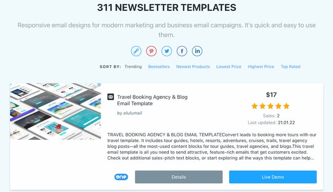 email newsletter templates: templatemonster