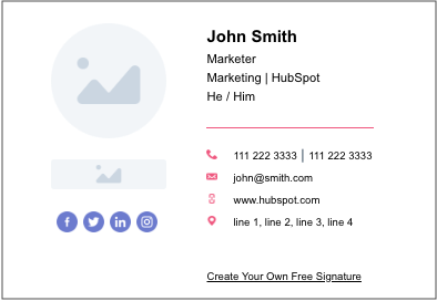 Free Gmail Signature Template from blog.hubspot.com