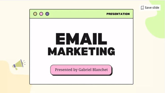 Cover slide of Gabriel Blanchet’s presentation.