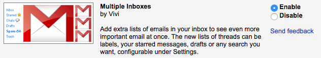 enable multiple inboxes