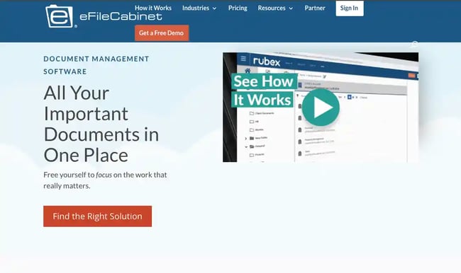 enterprise content management, eFileCabinet