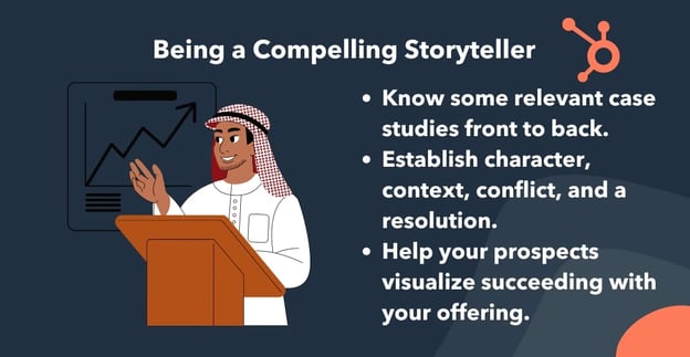 selling skills being a compelling storyteller