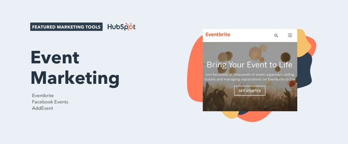 event marketing tools, including eventbrite, facebook events, and addevent