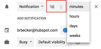 event-notification-minutes