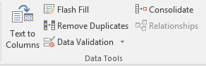 Excel drop-down menu option