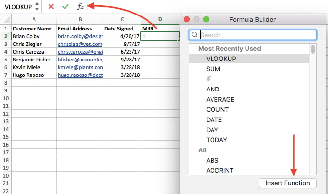 excel nps formula