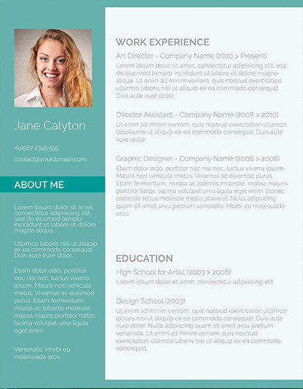 call center resume example: Extroverted with headshot