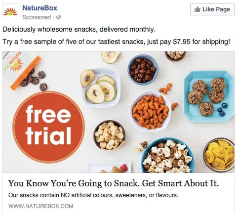 naturebox facebook photo ad