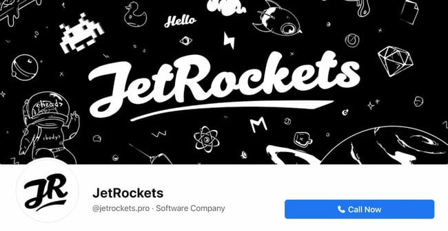 Facebook Page cover from JetRockets' FB Page