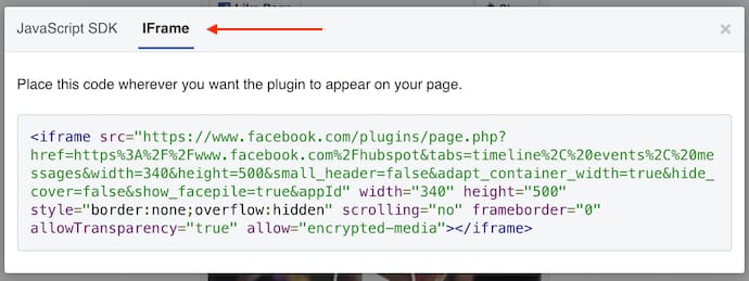 facebook-page-plugin-embed-code