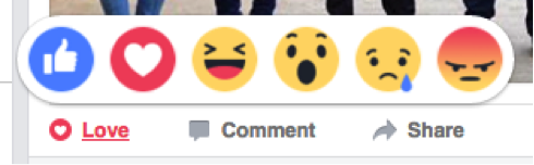 Facebook adding 'Reactions' buttons to its response options