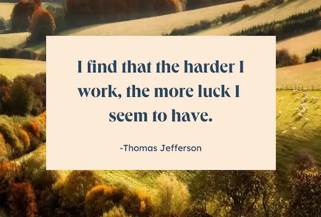 famosa citação da vida em inglês de Thomas Jefferson