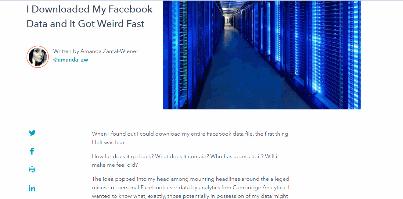 トレンドの解説を提供する特集記事投稿の例
