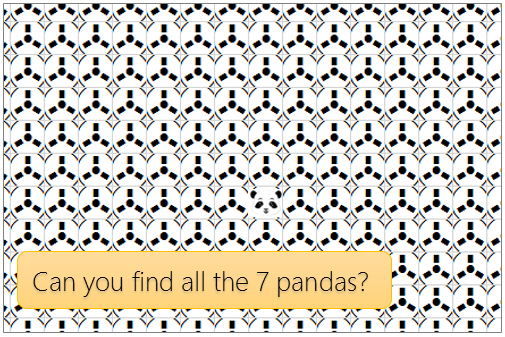 "find the pandas easter egg" game in excel