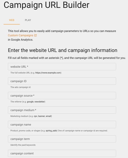 what is utm, how to build utm codes google analytics:  fill out the form