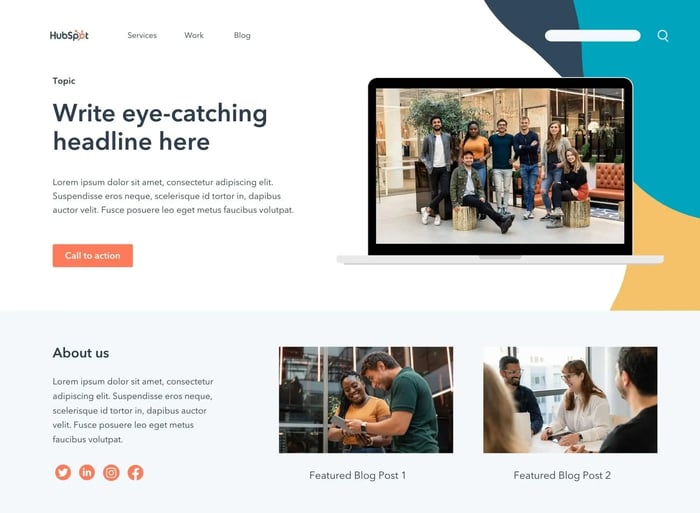 free website Landing Page Template