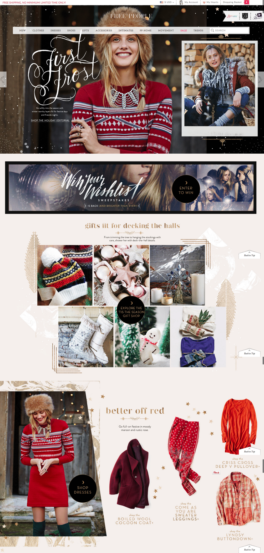 12 Festive Examples of Holiday-Themed Homepage Designs