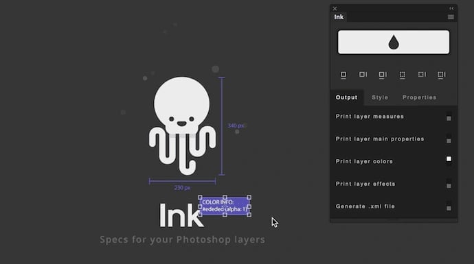 Ink Photoshop plugin