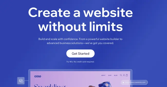 best free website builder: wix