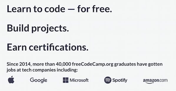 freecodecamp intro course
