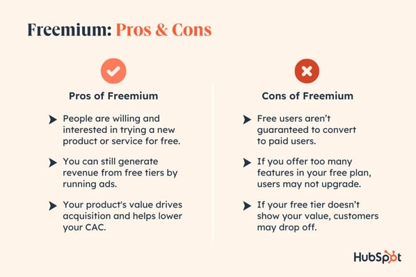 freemium pros and cons