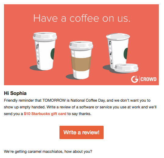 g2crowd incentive
