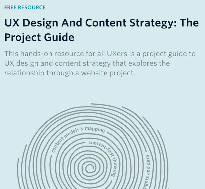  Pillar page on UX style and material method by GatherContent