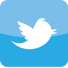 twitter log square blue background