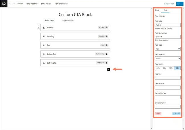 building a custom block step by step