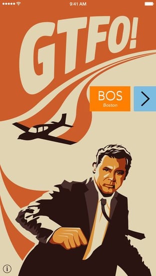 Get the flight out mobile app home screen Get the flight out mobile app home screen