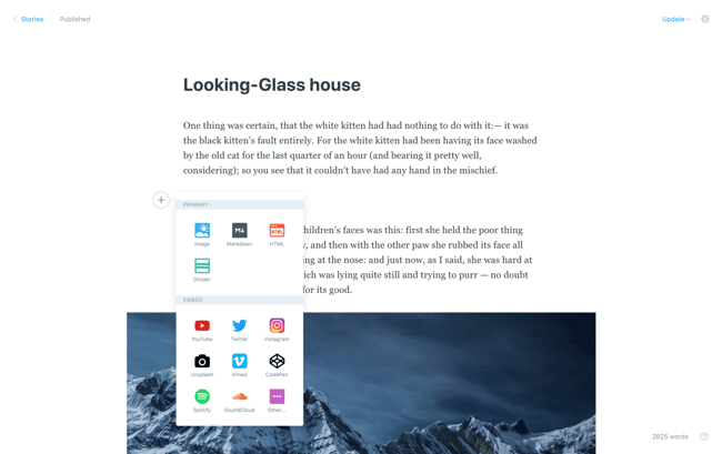 ghost cms platform example with desktop and mobile  demos