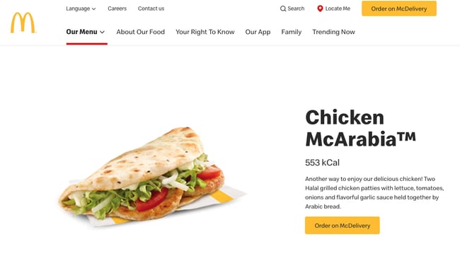 global marketing strategy example by mcdonalds (mcarabia)