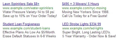 good ppc ad examples