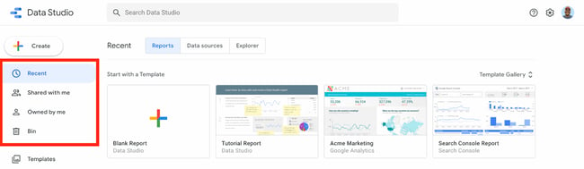 how to use google data studio: access reports