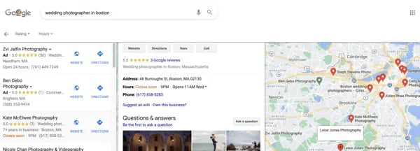 Google My Business Page example